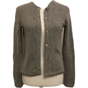 A|X Armani Exchange angora rabbit mohair cardigan